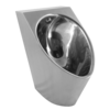HorecaTraders Stainless steel urinal | W 330 x D 372 x H 550 mm