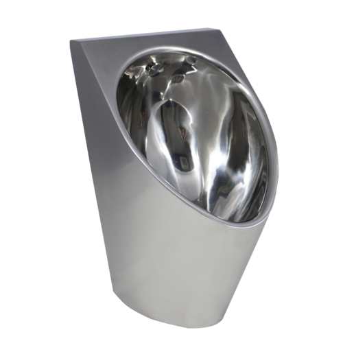  HorecaTraders Edelstahl-Urinal | B 330 x T 433 x H 570 mm 