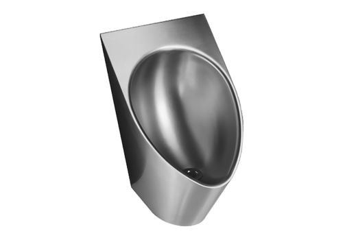  HorecaTraders Wasserloses Urinal aus Edelstahl | B 345 x T 361 x H 569 mm 