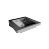 HorecaTraders Washbasin | Stainless steel | W 620 x D 505 x H 150 mm.