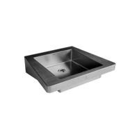 lavabo pour personnes handicapées | acier inoxydable | L 620 x P 505 x H 150 mm.