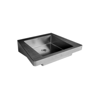 washbasin for disabled people | Stainless steel | W 620 x D 505 x H 150 mm.