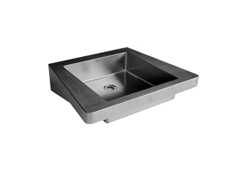  HorecaTraders washbasin for disabled people | Stainless steel | W 620 x D 505 x H 150 mm. 