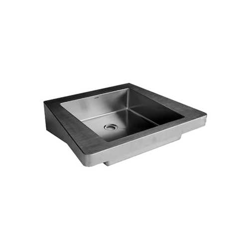  HorecaTraders Waschbecken für Behinderte | Edelstahl | B 620 x T 505 x H 150 mm. 
