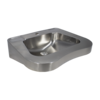 washbasin for disabled people | Stainless steel | W 620 x D 444 x H 160 mm