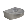 HorecaTraders lavabo pour personnes handicapées | acier inoxydable | L 400 x P 390 x H 68/148 mm