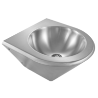 Waschbecken aus Edelstahl | B 395 x T 410 x H 287 mm