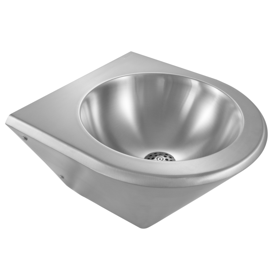 Waschbecken aus Edelstahl | B 395 x T 410 x H 287 mm