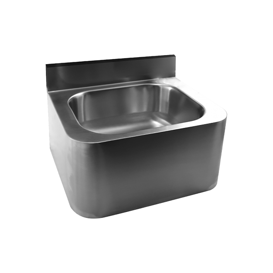 wall-mounted stainless steel washbasin | W 400 x D 340 x H 400 mm
