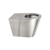 HorecaTraders standing toilet made of stainless steel | W 370 x D 700 x H 500 mm