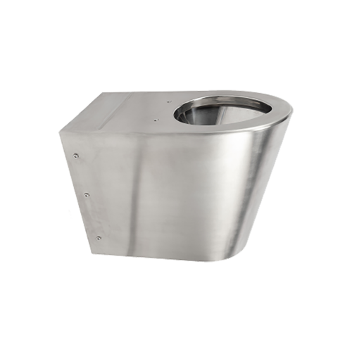  HorecaTraders staand toilet van RVS | B 370 x D 700 x H 500 mm 