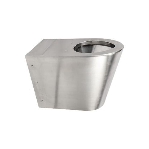  HorecaTraders Stand-WC aus Edelstahl | B 370 x T 700 x H 500 mm 