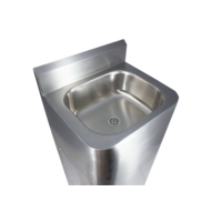 standing washbasin made of stainless steel | W 400 x D 350 x H 1000 mm