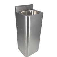 lavabo sur pied en acier inoxydable | L 400 x P 350 x H 1000 mm