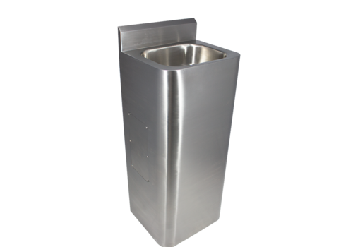  HorecaTraders lavabo sur pied en acier inoxydable | L 400 x P 350 x H 1000 mm 