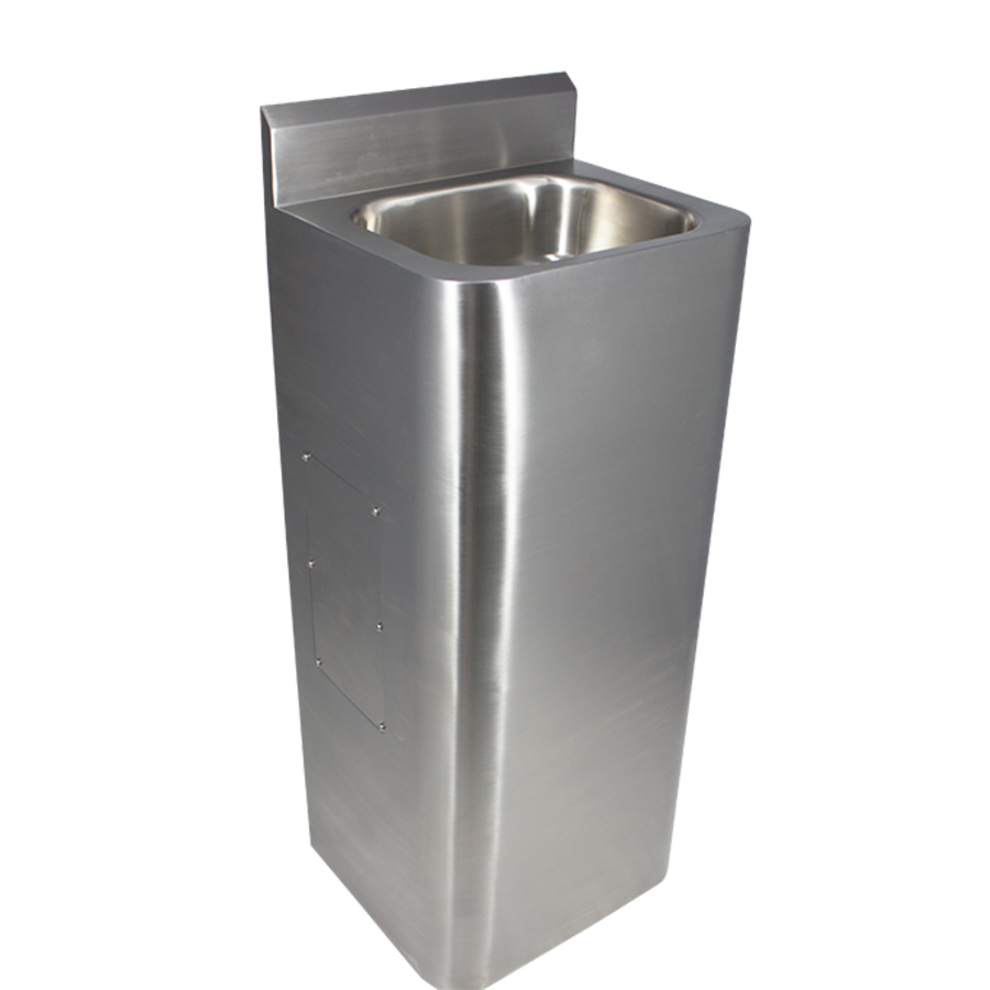 standing washbasin made of stainless steel | W 400 x D 350 x H 1000 mm