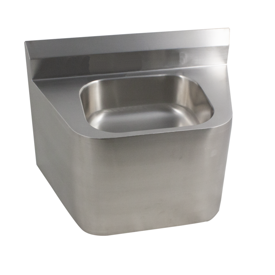 Waschbecken aus Edelstahl | B 570 x T 340 x H 400 mm