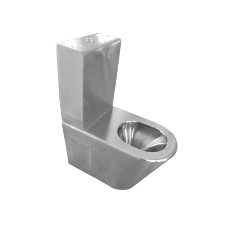  HorecaTraders Stand-WC aus Edelstahl | B 370 x T 620 x H 790 mm 