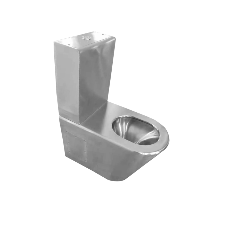 standing toilet made of stainless steel | W 370 x D 620 x H 790 mm