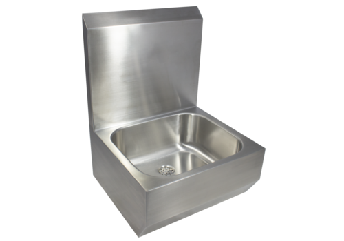  HorecaTraders lavabo hygiénique en acier inoxydable | L 500 x P 475 x H 685 mm 
