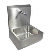 hygiene washbasin made of stainless steel | W 500 x D 475 x H 685 mm