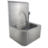 hygiene washbasin made of stainless steel | W 460 x D 400 x H 560 mm