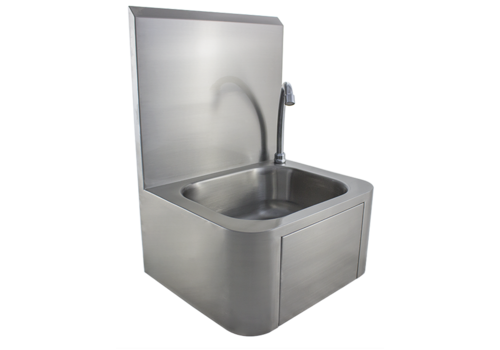  HorecaTraders lavabo hygiénique en acier inoxydable | L 460 x P 400 x H 560 mm 