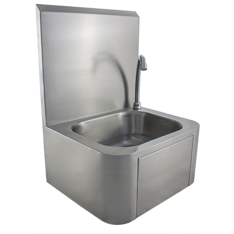 hygiene washbasin made of stainless steel | W 460 x D 400 x H 560 mm