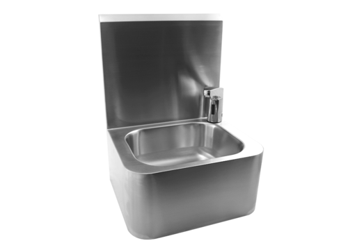  HorecaTraders lavabo hygiénique en acier inoxydable | L 460 x P 400 x H 560 mm 