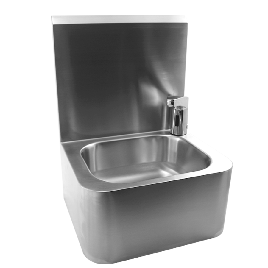 hygiene washbasin made of stainless steel | W 460 x D 400 x H 560 mm