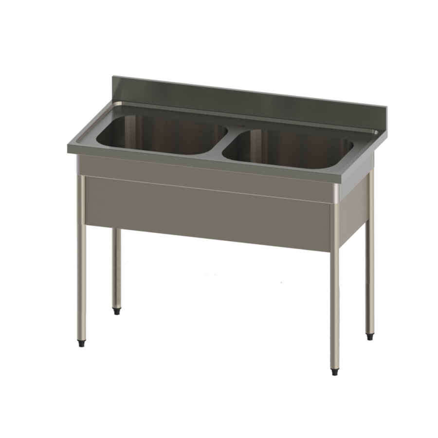 kitchen sink made of stainless steel | W 1200 x H 900 x D 600