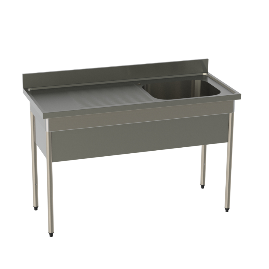 kitchen sink made of stainless steel | W 1200 x H 900 x D 600