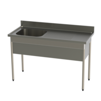 kitchen sink made of stainless steel | W 1400 x H 900 x D 600