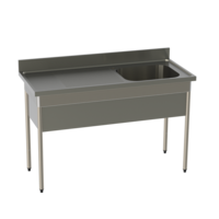 kitchen sink made of stainless steel | W 1400 x H 900 x D 600