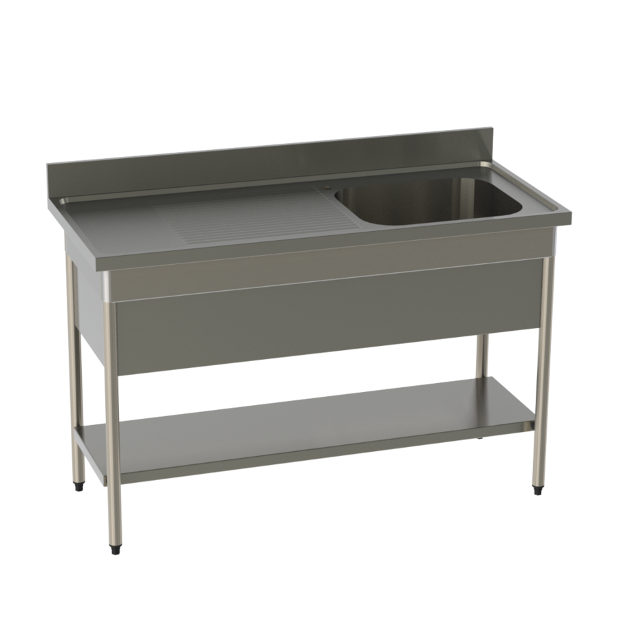 kitchen sink made of stainless steel | W 1200 x D 700 x H 900
