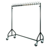 wardrobe rack with wheels | 15 hooks | H 1815 (1730) x L 1560 x D 550 mm
