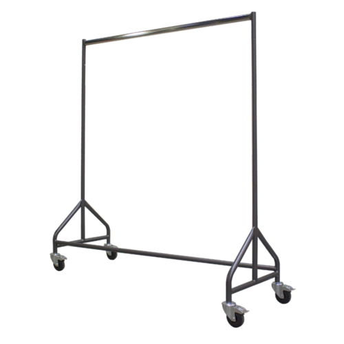  HorecaTraders Garderobenständer mit Rollen | H 1750 (1730) x B 1560 x T 550 mm 