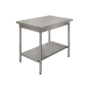 HorecaTraders table de travail en acier inoxydable | L 1200 x P 700 x H 900 mm | 2 tailles