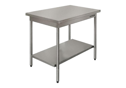 HorecaTraders table de travail en acier inoxydable | L 1200 x P 700 x H 900 mm | 2 tailles 