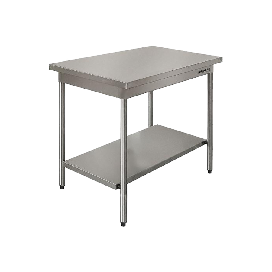 table de travail en acier inoxydable | L 1200 x P 700 x H 900 mm | 2 tailles
