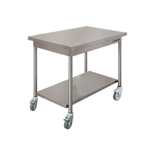  HorecaTraders stainless steel work table | W 1200 x D 700 x H 900 mm | 2 formats 
