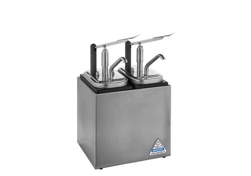  HorecaTraders Bar à sauces non chauffant 2 pièces avec 2 distributeurs NEOdis 