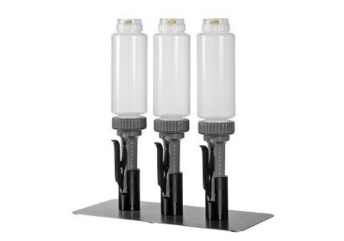  HorecaTraders ASEPT Portion pump 592ml; set van 3 dispensers met 3 Fifo bottles 