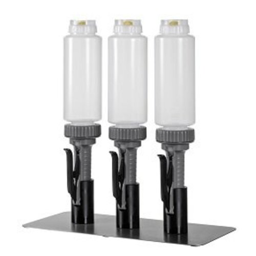  HorecaTraders ASEPT Portion pump 592ml; set of 3 dispensers with 3 Fifo bottles 