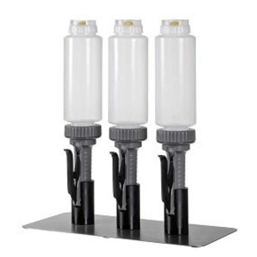 ASEPT Portionspumpe 592 ml; 3er-Set Spender mit 3 Fifo-Flaschen