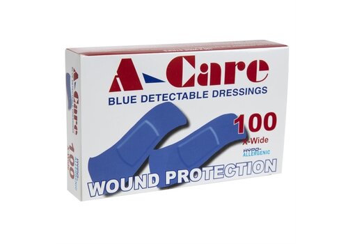  HorecaTraders Blaue Standardpflaster | 75x25 mm | 100 Stück 