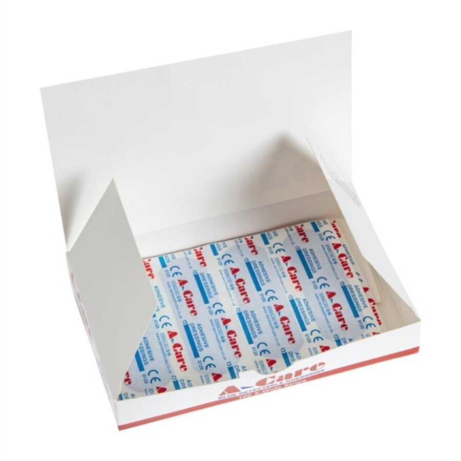 Blue standard plasters | 75x25 mm | 100 pieces