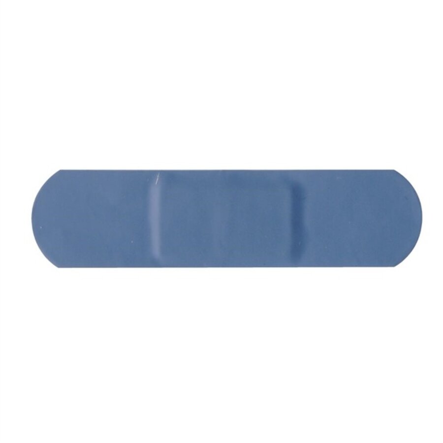 Blauwe standaard pleisters | 75x25 mm | 100 stuks