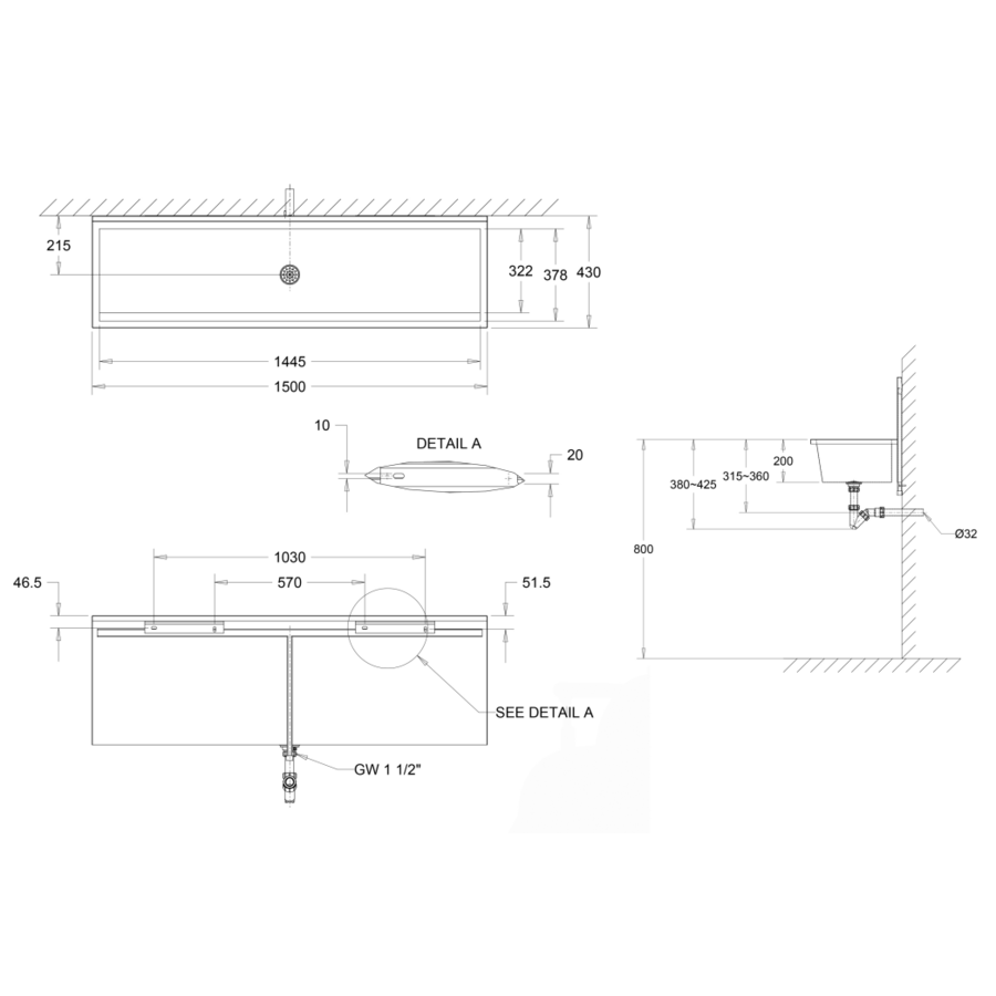 Wäschetrog | Edelstahl | 4 Größen
