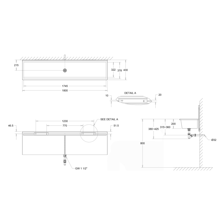 Wäschetrog | Edelstahl | 4 Größen